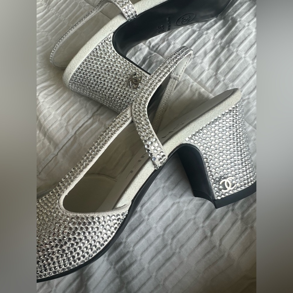 Chanel Rhinestone Crystal Slingbacks - Picture 6 of 9